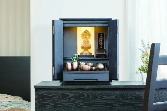 ウェルシアン栓墨黒仏壇の商品画像