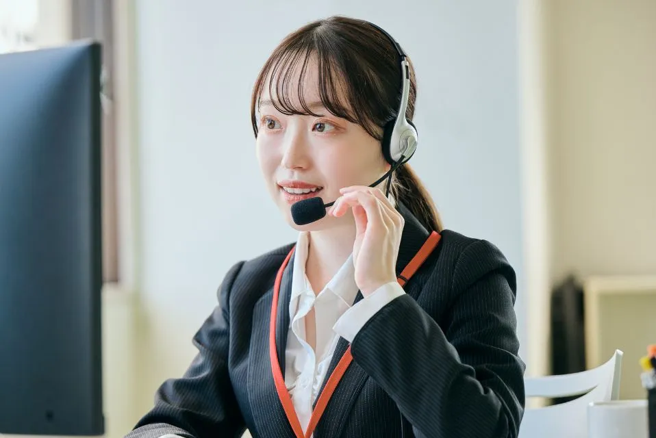 電話相談の様子