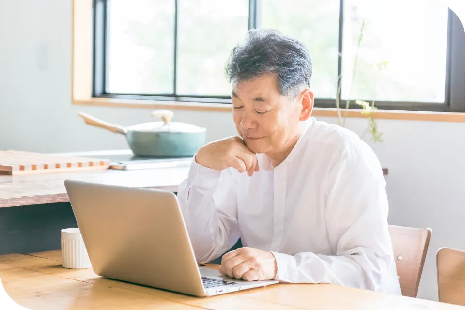 メール相談の様子