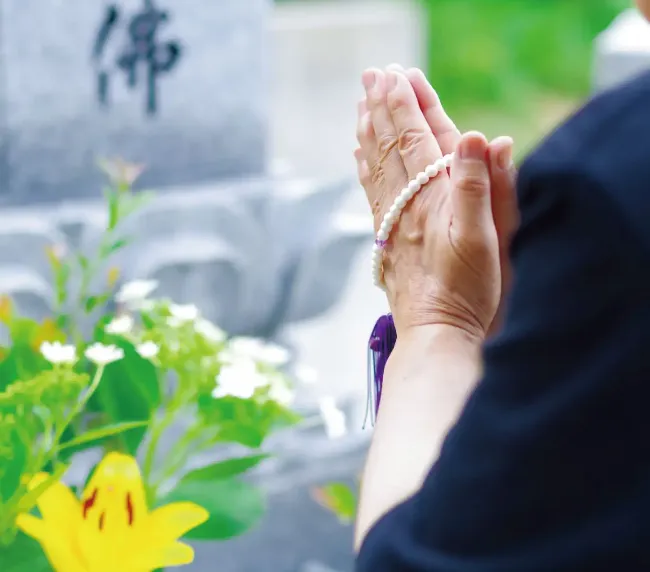 立地の良い灵園の全景