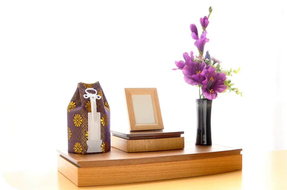 自宅での供養風景