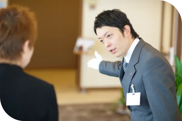 スタッフによる進行サポート