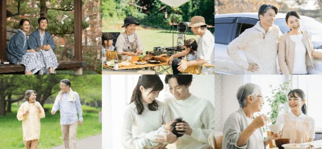 家族でも使えるサービスのイメージ