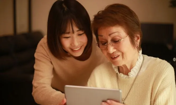 メモリアルビデオの作成の様子