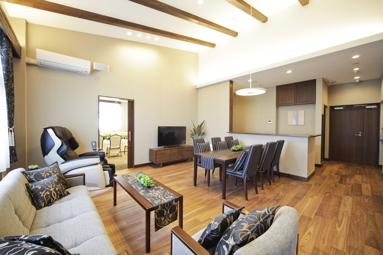 ホテルのような親族控室でゆったりと