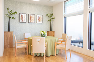 ご会食場で心休まるお食事を