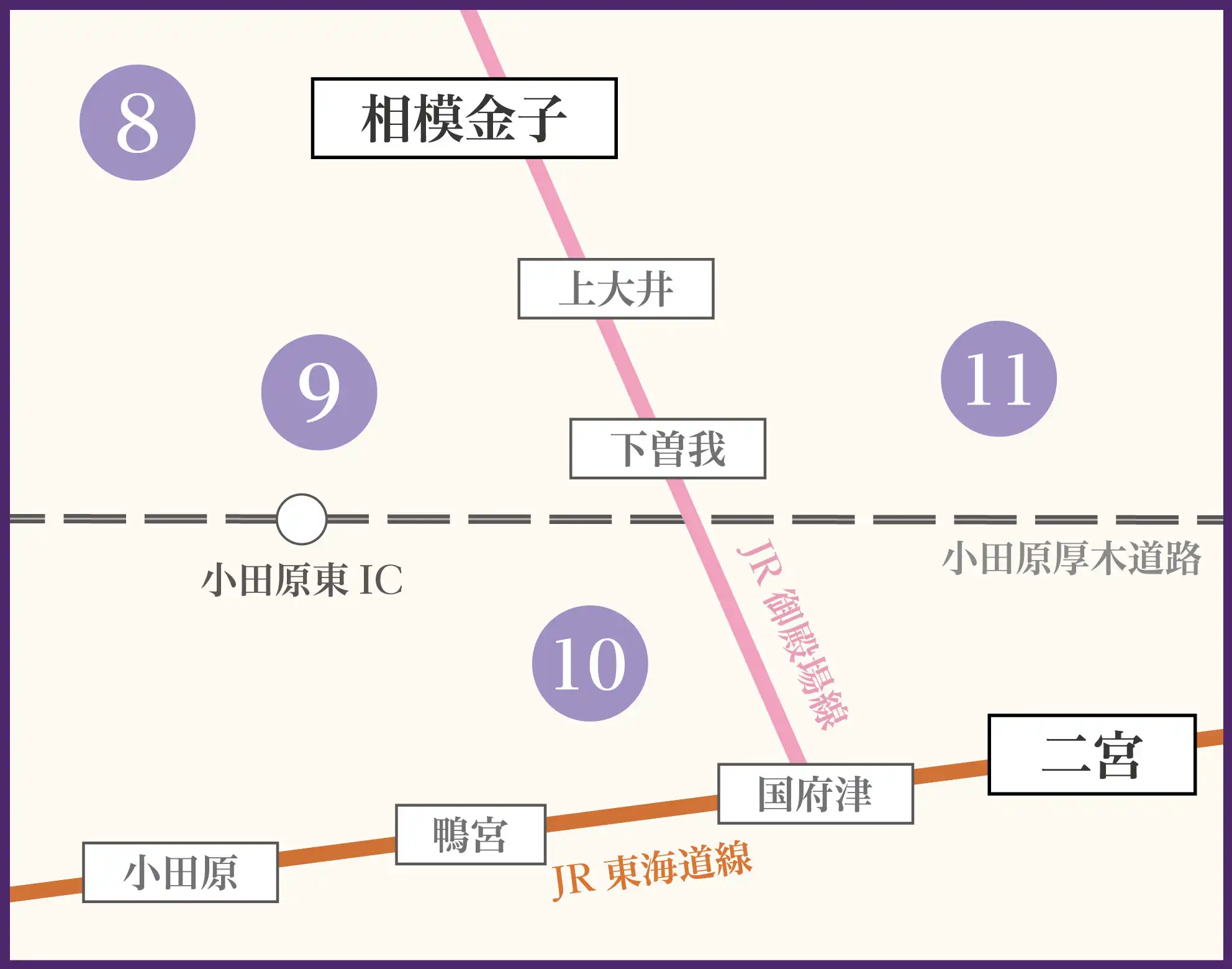 県央地区マップ