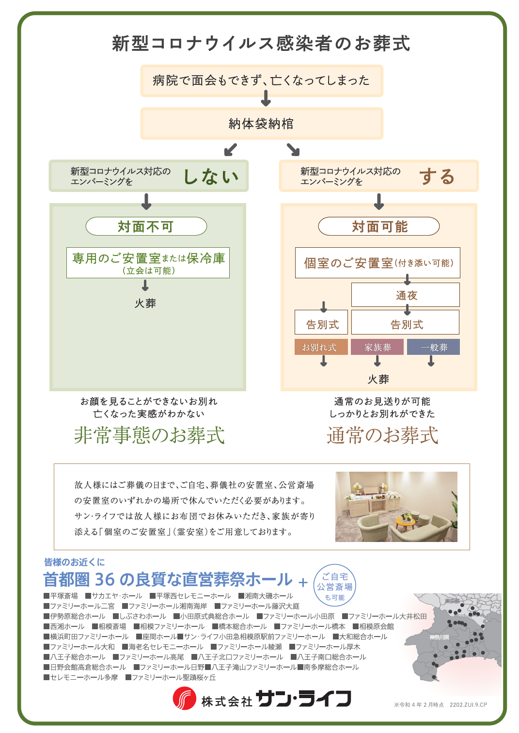 感染者のエンバーミングチラシ